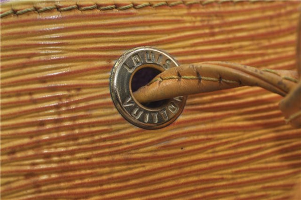 Authentic Louis Vuitton Epi Petit Noe Shoulder Bag Yellow M44109 LV 9088D