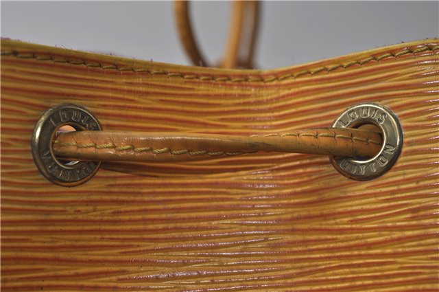 Authentic Louis Vuitton Epi Petit Noe Shoulder Bag Yellow M44109 LV 9088D