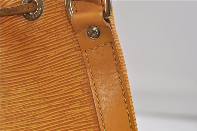 Authentic Louis Vuitton Epi Petit Noe Shoulder Bag Yellow M44109 LV 9088D