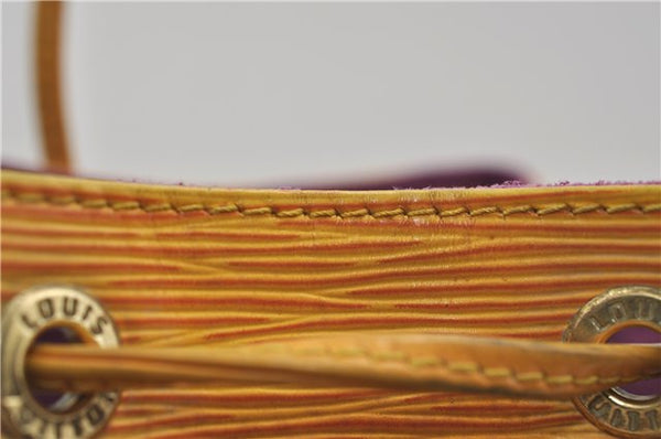 Authentic Louis Vuitton Epi Petit Noe Shoulder Bag Yellow M44109 LV 9088D