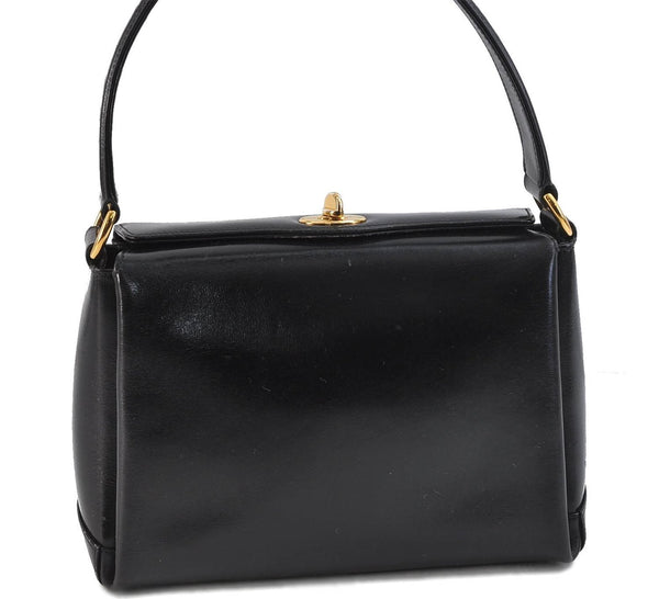 Authentic GUCCI Shoulder Hand Bag Purse Leather Black 9090C