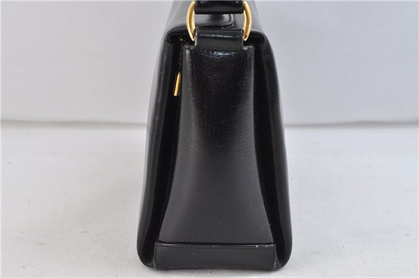 Authentic GUCCI Shoulder Hand Bag Purse Leather Black 9090C