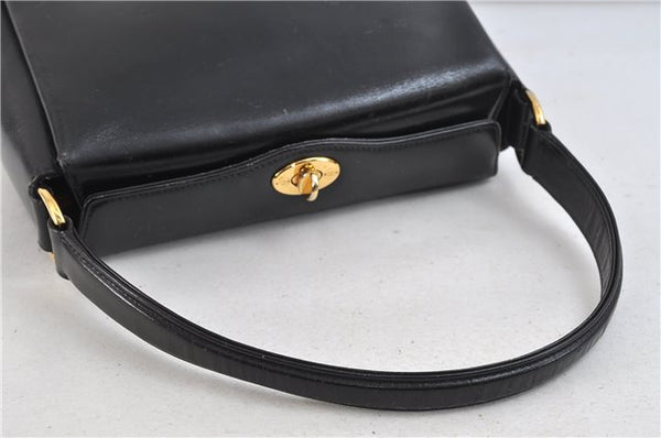 Authentic GUCCI Shoulder Hand Bag Purse Leather Black 9090C