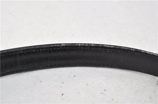 Authentic GUCCI Shoulder Hand Bag Purse Leather Black 9090C