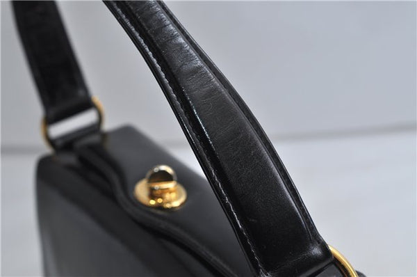 Authentic GUCCI Shoulder Hand Bag Purse Leather Black 9090C