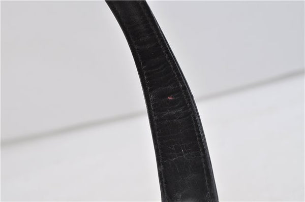 Authentic GUCCI Shoulder Hand Bag Purse Leather Black 9090C