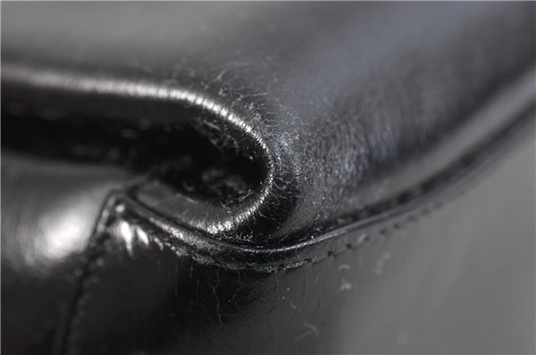 Authentic GUCCI Shoulder Hand Bag Purse Leather Black 9090C