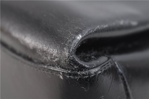 Authentic GUCCI Shoulder Hand Bag Purse Leather Black 9090C