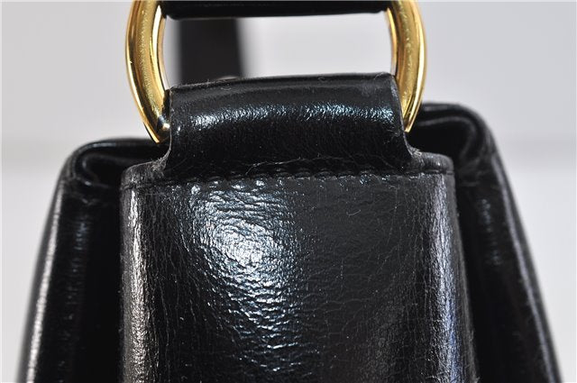 Authentic GUCCI Shoulder Hand Bag Purse Leather Black 9090C