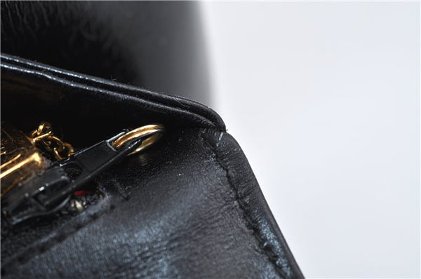 Authentic GUCCI Shoulder Hand Bag Purse Leather Black 9090C