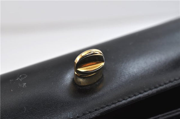 Authentic GUCCI Shoulder Hand Bag Purse Leather Black 9090C