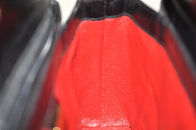 Authentic GUCCI Shoulder Hand Bag Purse Leather Black 9090C