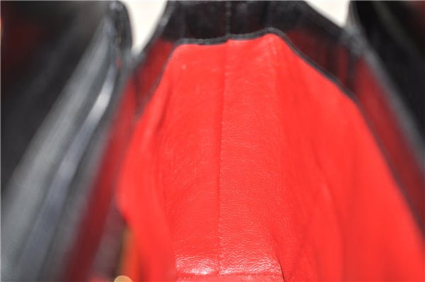 Authentic GUCCI Shoulder Hand Bag Purse Leather Black 9090C