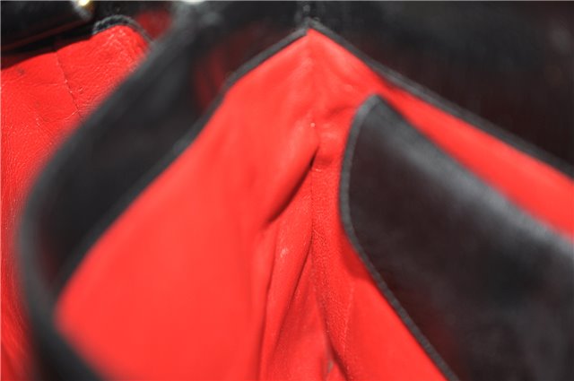 Authentic GUCCI Shoulder Hand Bag Purse Leather Black 9090C