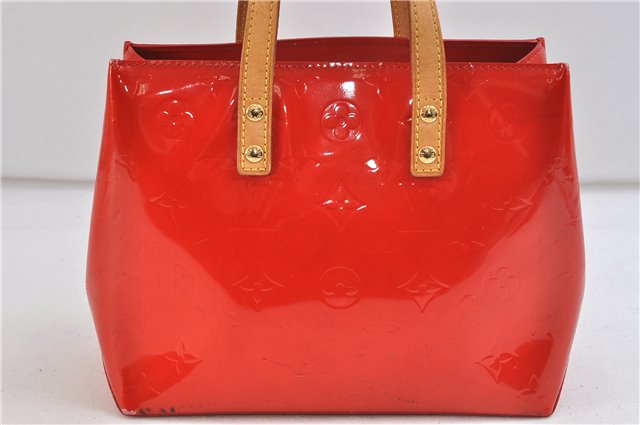 Authentic Louis Vuitton Vernis Reade PM Hand Bag Purse Red M91088 LV 9092C