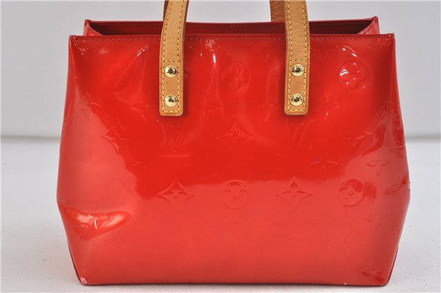 Authentic Louis Vuitton Vernis Reade PM Hand Bag Purse Red M91088 LV 9092C