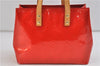 Authentic Louis Vuitton Vernis Reade PM Hand Bag Purse Red M91088 LV 9092C