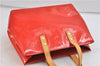 Authentic Louis Vuitton Vernis Reade PM Hand Bag Purse Red M91088 LV 9092C