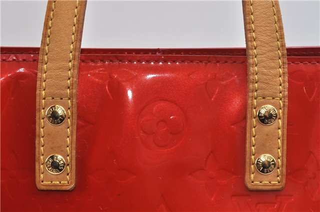 Authentic Louis Vuitton Vernis Reade PM Hand Bag Purse Red M91088 LV 9092C