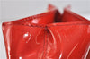 Authentic Louis Vuitton Vernis Reade PM Hand Bag Purse Red M91088 LV 9092C