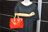 Authentic Louis Vuitton Vernis Reade PM Hand Bag Purse Red M91088 LV 9092C