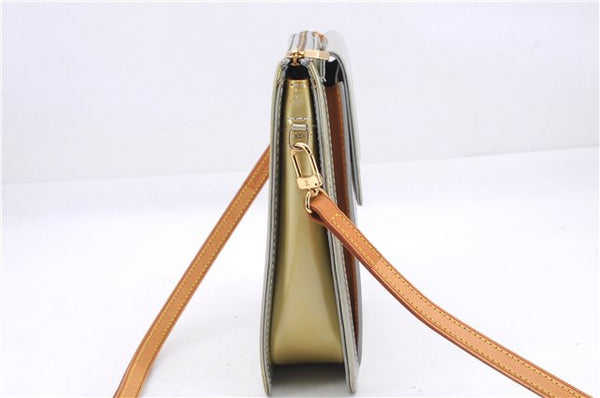 Auth Louis Vuitton Vernis Mott Shoulder Hand Bag Light Green M91030 LV 9093D
