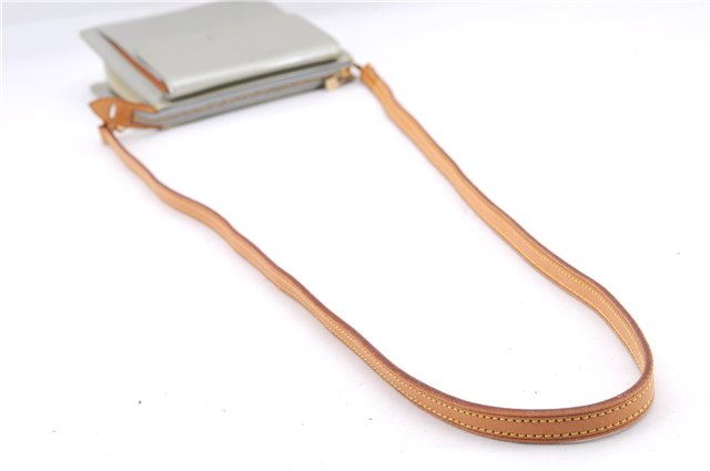 Auth Louis Vuitton Vernis Mott Shoulder Hand Bag Light Green M91030 LV 9093D