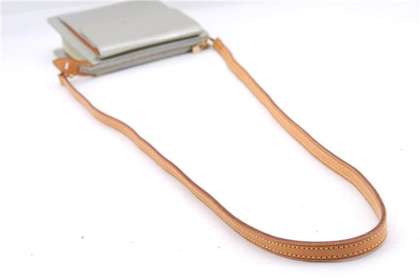 Auth Louis Vuitton Vernis Mott Shoulder Hand Bag Light Green M91030 LV 9093D