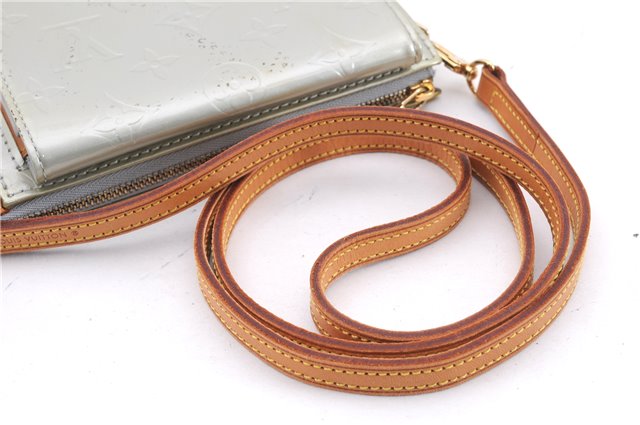 Auth Louis Vuitton Vernis Mott Shoulder Hand Bag Light Green M91030 LV 9093D