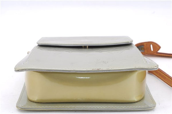 Auth Louis Vuitton Vernis Mott Shoulder Hand Bag Light Green M91030 LV 9093D