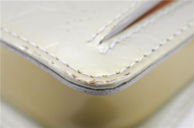 Auth Louis Vuitton Vernis Mott Shoulder Hand Bag Light Green M91030 LV 9093D