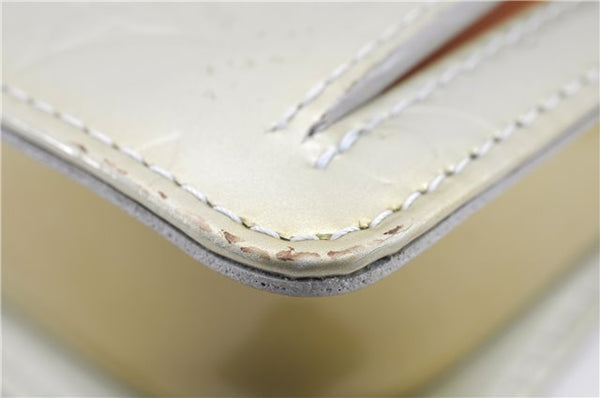 Auth Louis Vuitton Vernis Mott Shoulder Hand Bag Light Green M91030 LV 9093D