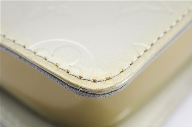 Auth Louis Vuitton Vernis Mott Shoulder Hand Bag Light Green M91030 LV 9093D