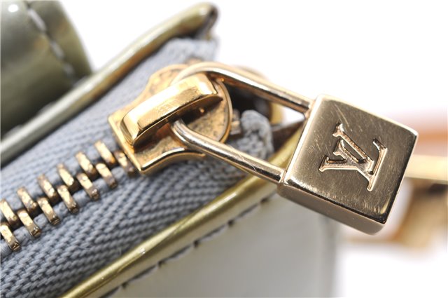 Auth Louis Vuitton Vernis Mott Shoulder Hand Bag Light Green M91030 LV 9093D