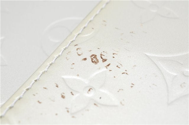 Auth Louis Vuitton Vernis Mott Shoulder Hand Bag Light Green M91030 LV 9093D