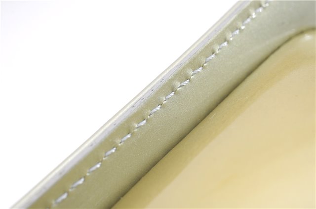 Auth Louis Vuitton Vernis Mott Shoulder Hand Bag Light Green M91030 LV 9093D