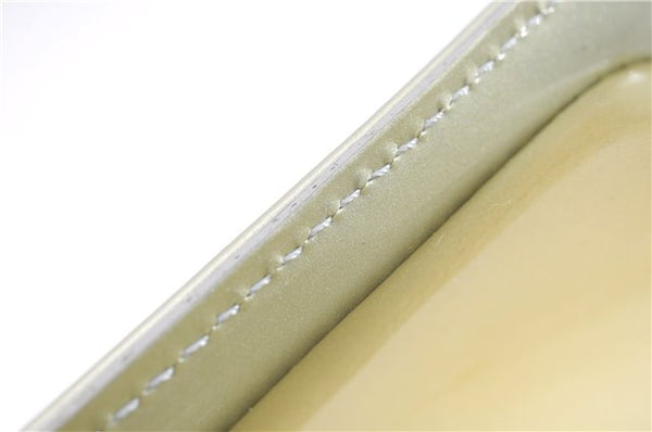 Auth Louis Vuitton Vernis Mott Shoulder Hand Bag Light Green M91030 LV 9093D