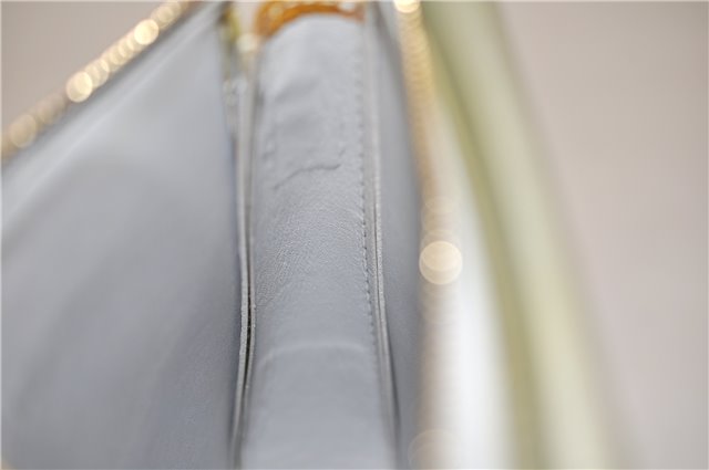 Auth Louis Vuitton Vernis Mott Shoulder Hand Bag Light Green M91030 LV 9093D