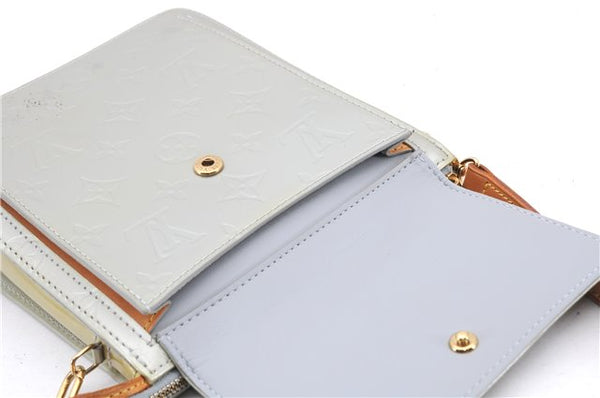 Auth Louis Vuitton Vernis Mott Shoulder Hand Bag Light Green M91030 LV 9093D