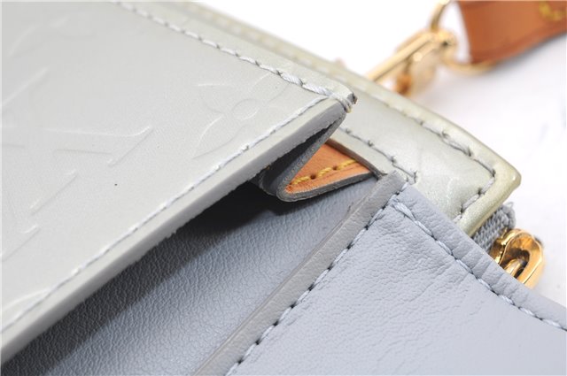 Auth Louis Vuitton Vernis Mott Shoulder Hand Bag Light Green M91030 LV 9093D