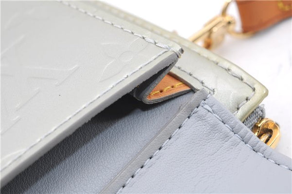 Auth Louis Vuitton Vernis Mott Shoulder Hand Bag Light Green M91030 LV 9093D