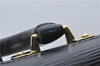 Authentic Louis Vuitton Epi Serviette Fermoir Briefcase M54352 Black LV 9096D