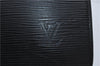Authentic Louis Vuitton Epi Serviette Fermoir Briefcase M54352 Black LV 9096D