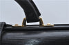 Authentic Louis Vuitton Epi Serviette Fermoir Briefcase M54352 Black LV 9096D