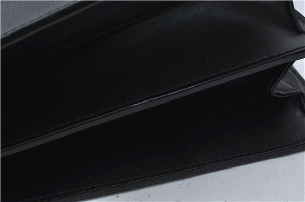 Authentic Louis Vuitton Epi Serviette Fermoir Briefcase M54352 Black LV 9096D