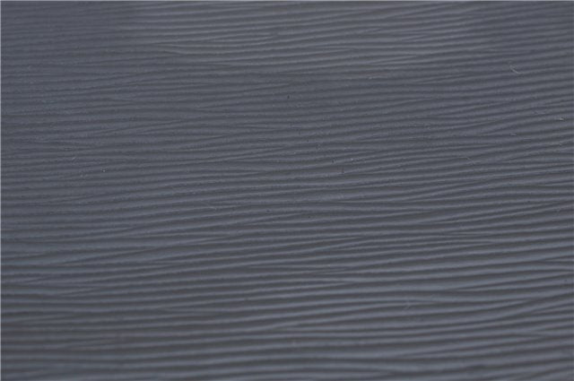 Authentic Louis Vuitton Epi Serviette Fermoir Briefcase M54352 Black LV 9096D