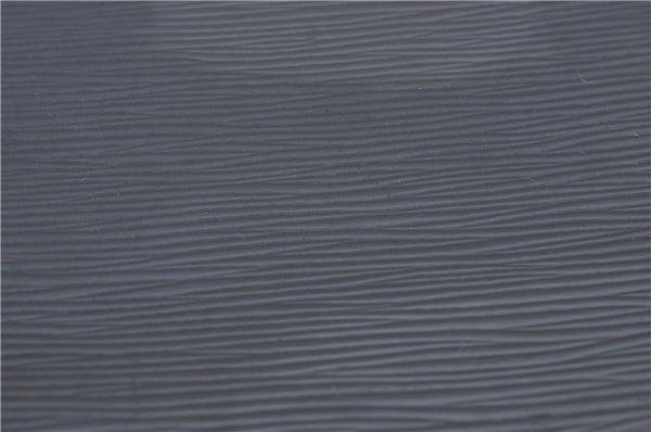 Authentic Louis Vuitton Epi Serviette Fermoir Briefcase M54352 Black LV 9096D