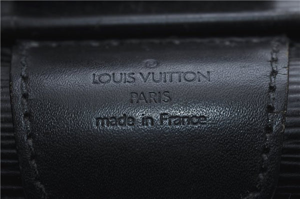 Authentic Louis Vuitton Epi Serviette Fermoir Briefcase M54352 Black LV 9096D