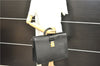 Authentic Louis Vuitton Epi Serviette Fermoir Briefcase M54352 Black LV 9096D