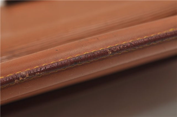 Auth Louis Vuitton Epi Serviette Ambassadeur Brown Briefcase M54418 LV 9098D